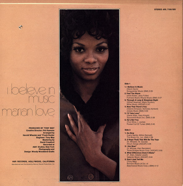 Master Release: I Believe In Music by Marian Love