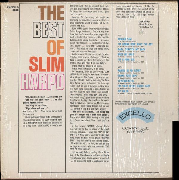 Master Release: The Best Of Slim Harpo by Slim Harpo