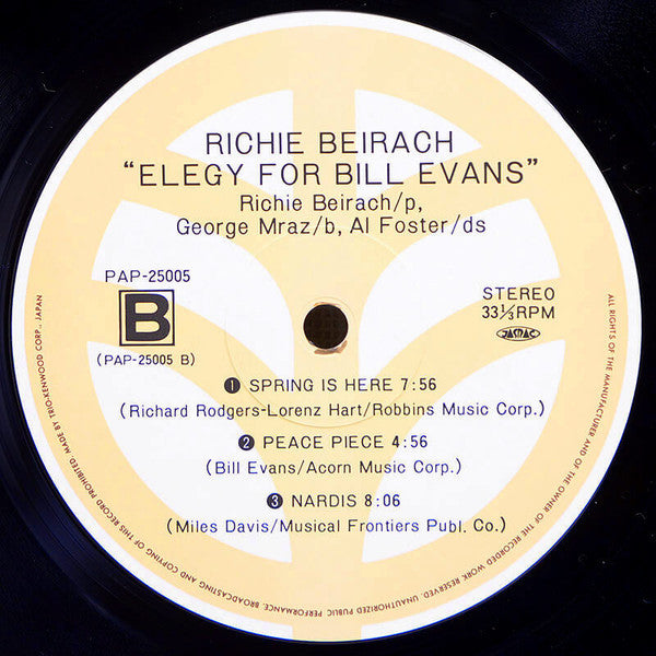 Elegy For Bill Evans