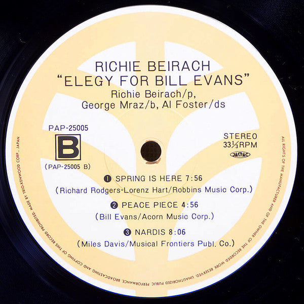 Elegy For Bill Evans