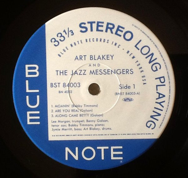 Release: Art Blakey And The Jazz Messengers-Vinyl-Japan-1992-4003, ST 84003, BST 84003, BN 4003-5925186