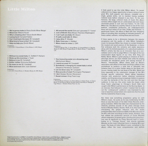 Release: Little Milton-Vinyl-France-None-427013-3094056