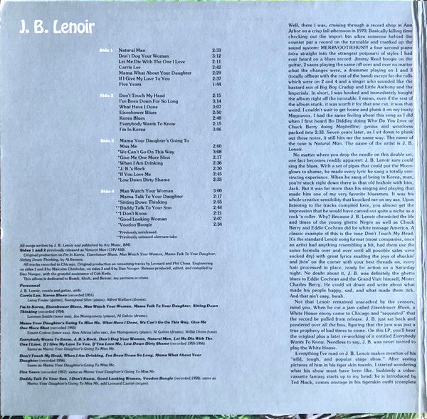 Release: J.B. Lenoir-Vinyl-US-1976-2ACMB-208-4480610