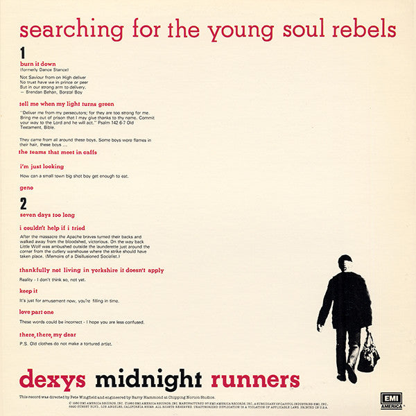 Master Release: Searching For The Young Soul Rebels by Dexys Midnight Runners