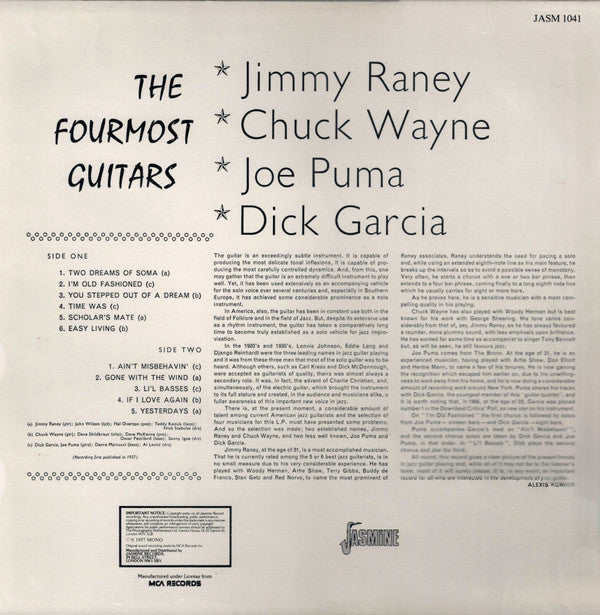 Release: The Fourmost Guitars-Vinyl-UK-None-JASM 1041-2801656