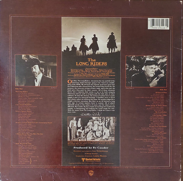 Release: The Long Riders (Original Sound Track)-Vinyl-US-1980-HS 3448-6069895