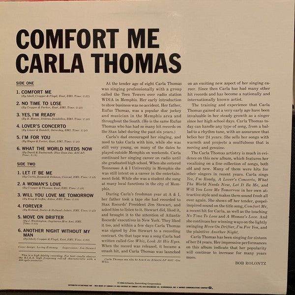 Release: Comfort Me-Vinyl-Canada-None-SD 7706-4722204