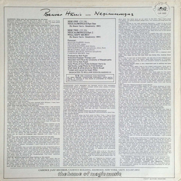 Release: Unknown Release-Vinyl-US-1981-CJR 1003-2403805