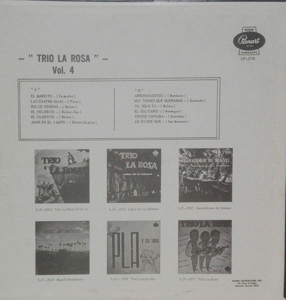 Release: Trio La Rosa Vol.4-Vinyl-US-None-LP-2110-9073333
