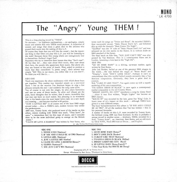 Master Release: The "Angry" Young Them! by Them (3)