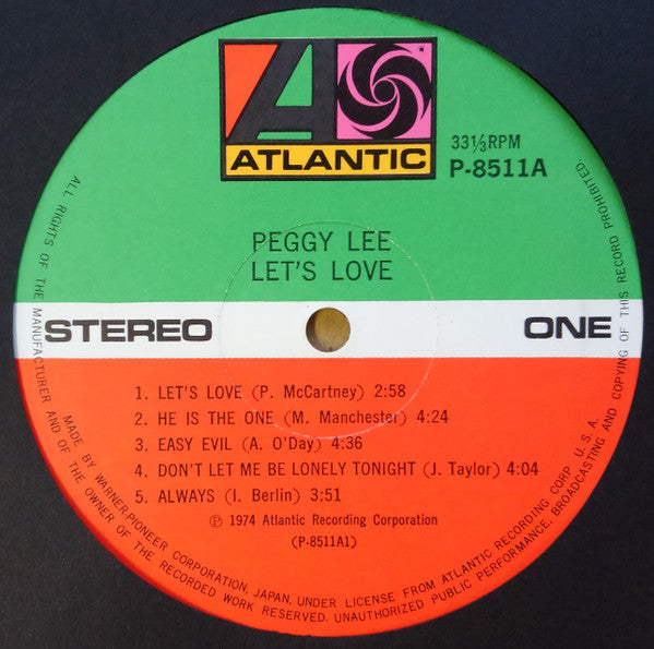 Master Release: Let's Love by Peggy Lee