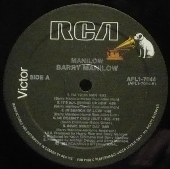 Release: Manilow-Vinyl-Canada-1985-AFL1-7044, AFLI-7044-7517620