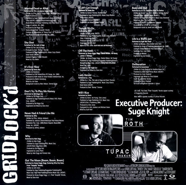 Release: Gridlock'd - The Soundtrack-Vinyl-US-1997-INT2-90114-1199263