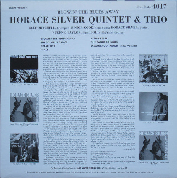 Release: Blowin' The Blues Away-Vinyl-US-2008-BLP 4017, BN 4017-2736910