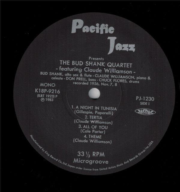Bud Shank Quartet Featuring Claude Williamson