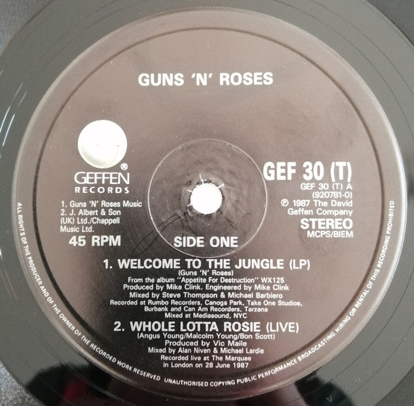Master Release: Welcome To The Jungle by Guns N' Roses