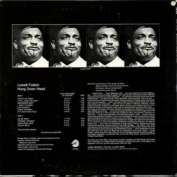 Master Release: Hung Down Head by Lowell Fulson