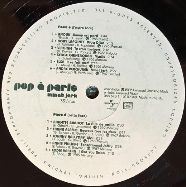 Pop À Paris Volume 4 : Minet Jerk