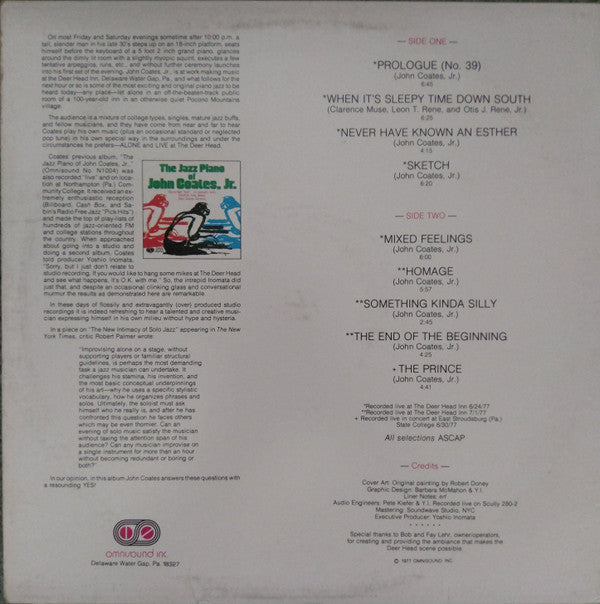 Release: Alone And Live At The Deer Head-Vinyl-US-1977-N1015-5904086