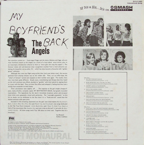 Release: My Boyfriend's Back-Vinyl-Australia-1982-RVLP-1003-2975374