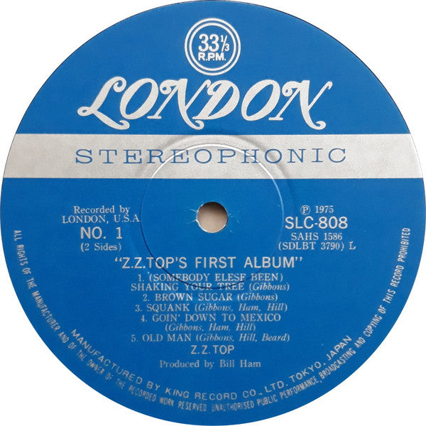 Release: ZZ Top's First Album-Vinyl-Japan-1975-SLC 808, SLC-808-3333186