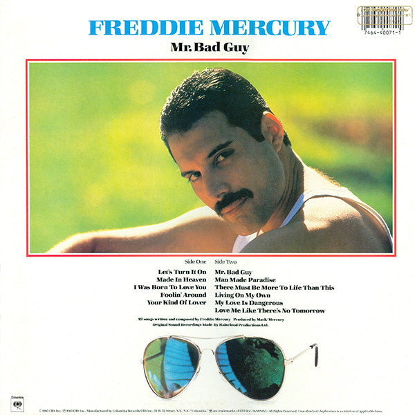 Release: Mr. Bad Guy-Vinyl-US-1985-FC 40071-1683603