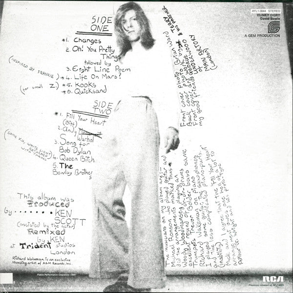 Master Release: Hunky Dory by David Bowie