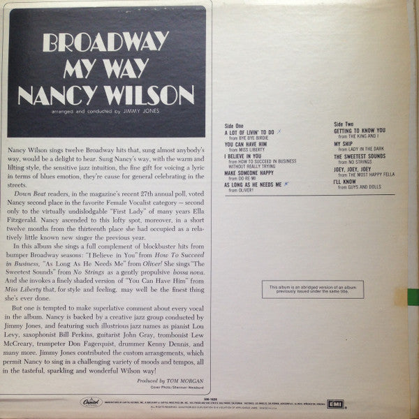 Release: Broadway - My Way-Vinyl-US-None-SM1828-5410769