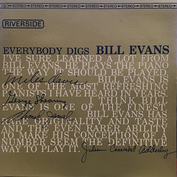 Master Release: Everybody Digs Bill Evans by The Bill Evans Trio