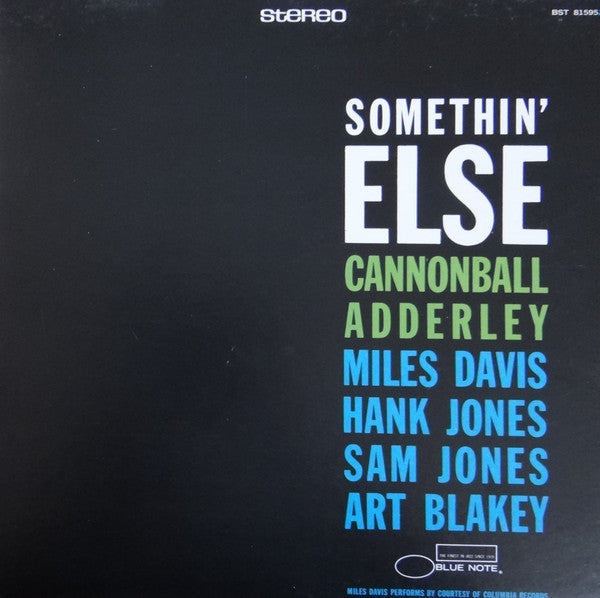 Release: Somethin' Else-Vinyl-France-1984-BST 81595, BST-81595-5720085