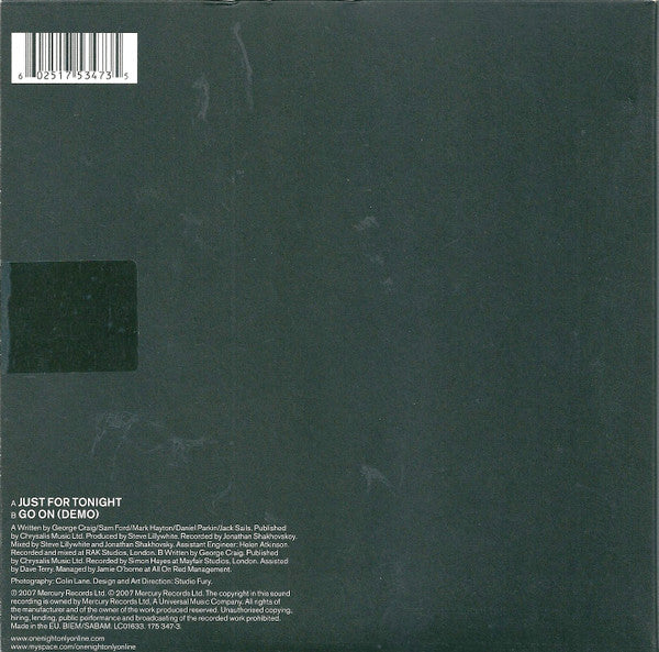 Master Release: Just For Tonight by One Night Only