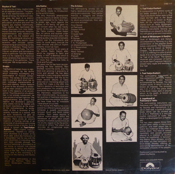 Master Release: Indian Drums by Alla Rakha