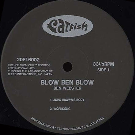 Master Release: Blow Ben, Blow! by The Ben Webster Quintet