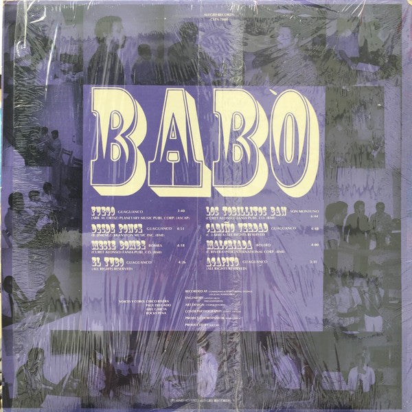 Release: Babo-Vinyl-US-1972-CLPA-7000, CLPA 7000-6798229
