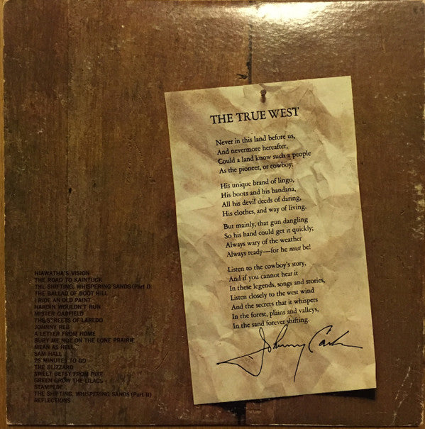 Master Release: Johnny Cash Sings The Ballads Of The True West by Johnny Cash
