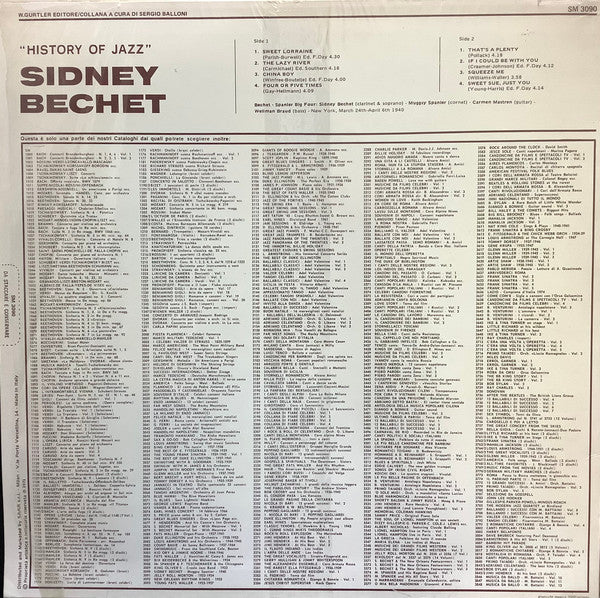 Release: Bechet-Spanier Quartet-Vinyl-Italy-1971-SM 3090-5254411