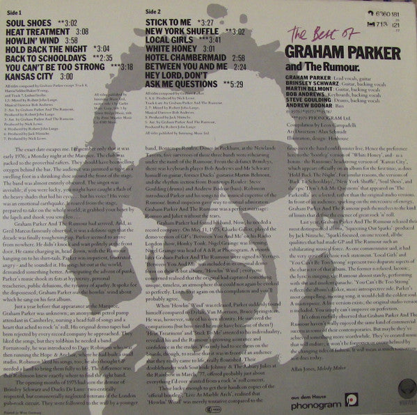 Release: The Best Of Graham Parker And The Rumour-Vinyl-Germany-1980-6360 181-2279912