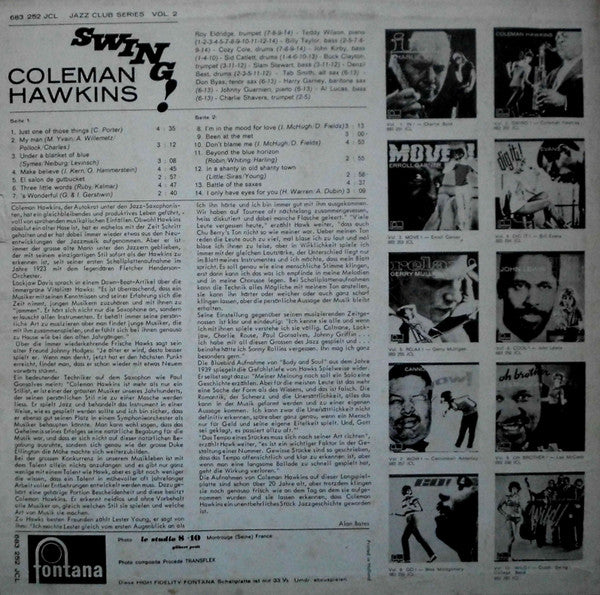 Master Release: Swing! by Coleman Hawkins