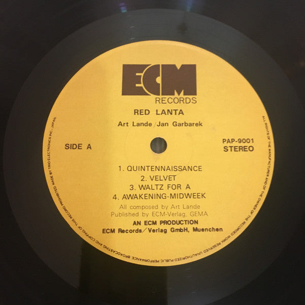 Release: Red Lanta-Vinyl-Japan-1974-PAP-9001-9522404