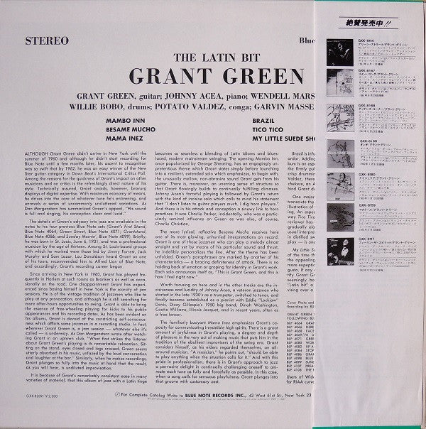 Master Release: The Latin Bit by Grant Green