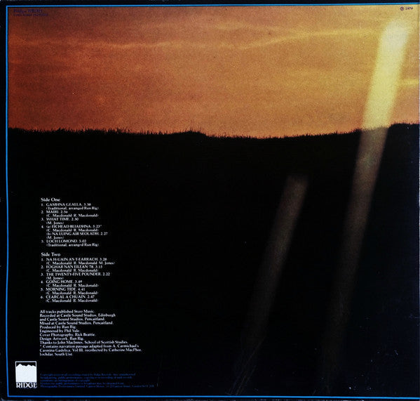 Release: The Highland Connection-Vinyl-UK-1979-RR001, Ridge RR001-1720850