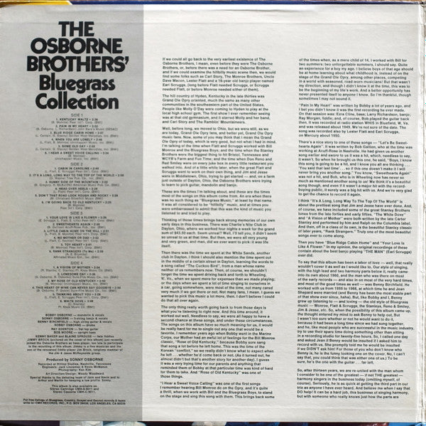 Release: The Osborne Brothers' Bluegrass Collection-Vinyl-US-1978-CMH-9011-5325803