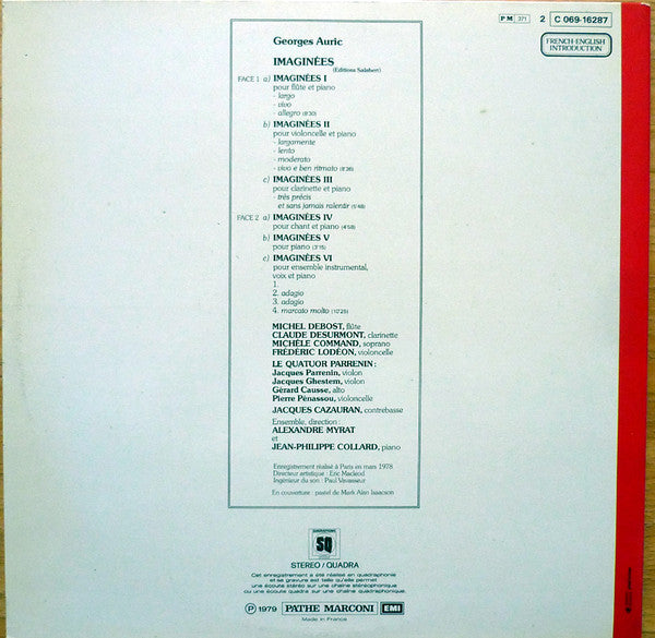 Release: Imaginées-Vinyl-France-1979-C 069 - 16287, C 069 - 16.287, 2C 069-16287-5630998