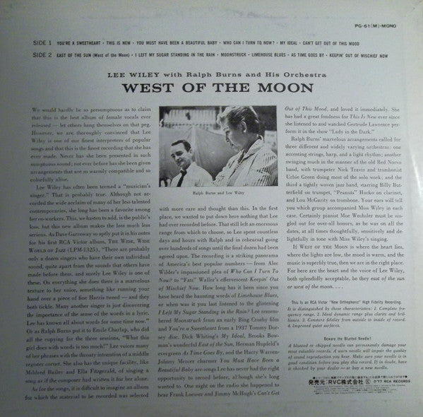 Release: West Of The Moon-Vinyl-Japan-1977-PG-61(M)-8864347