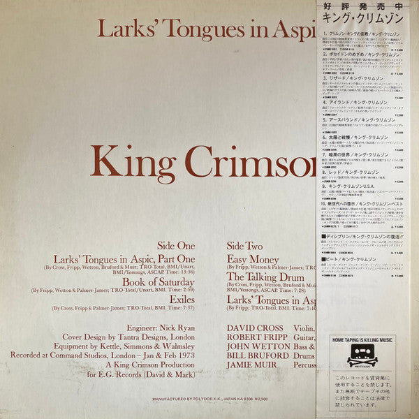 Larks' Tongues In Aspic