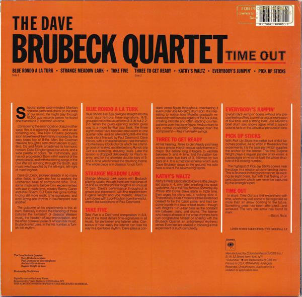 Release: Time Out-Vinyl-US-1987-CJ 40585-2826504