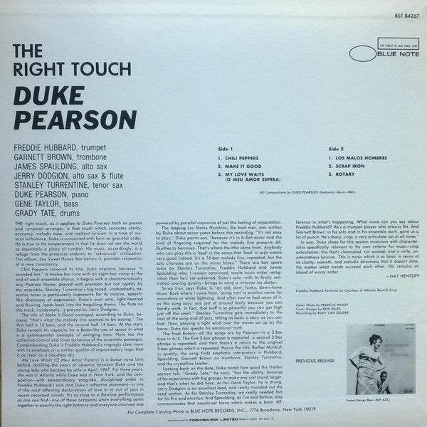 Release: The Right Touch-Vinyl-Japan-1993-BST 84267, BN 4267-8489193