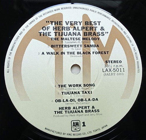 The Very Best Of Herb Alpert & The Tijuana Brass