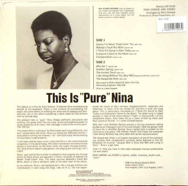 Master Release: Nina Simone And Piano! by Nina Simone