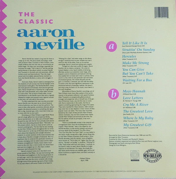 Master Release: The Classic Aaron Neville "My Greatest Gift" by Aaron Neville